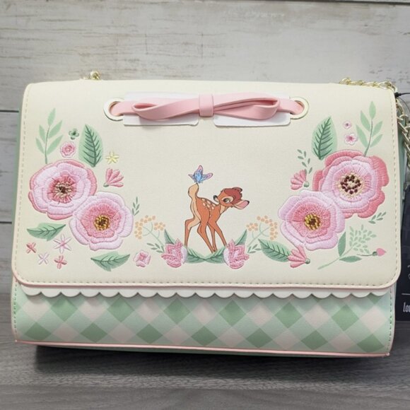 Loungefly Handbags - Loungefly Disney Bambi Springtime Gingham Crossbody Bag